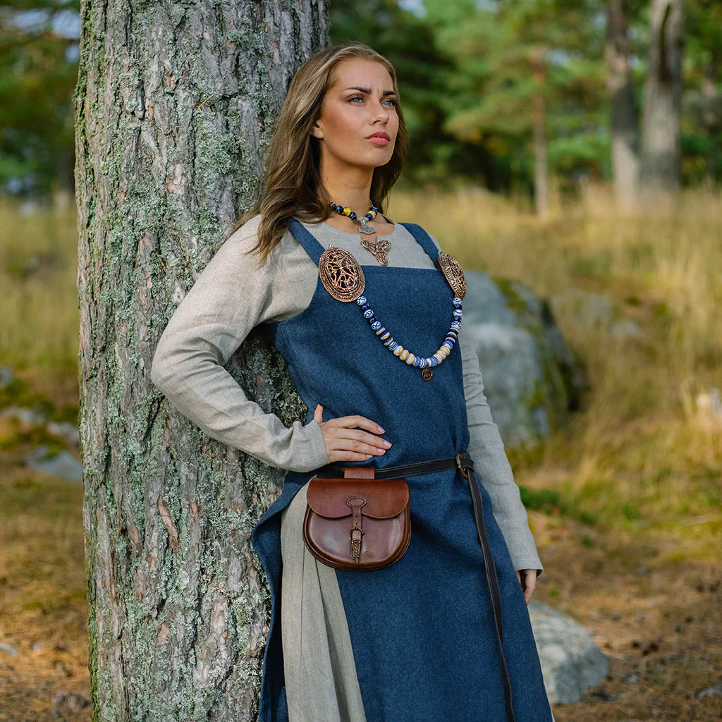 Viking Apron Dress, Blue