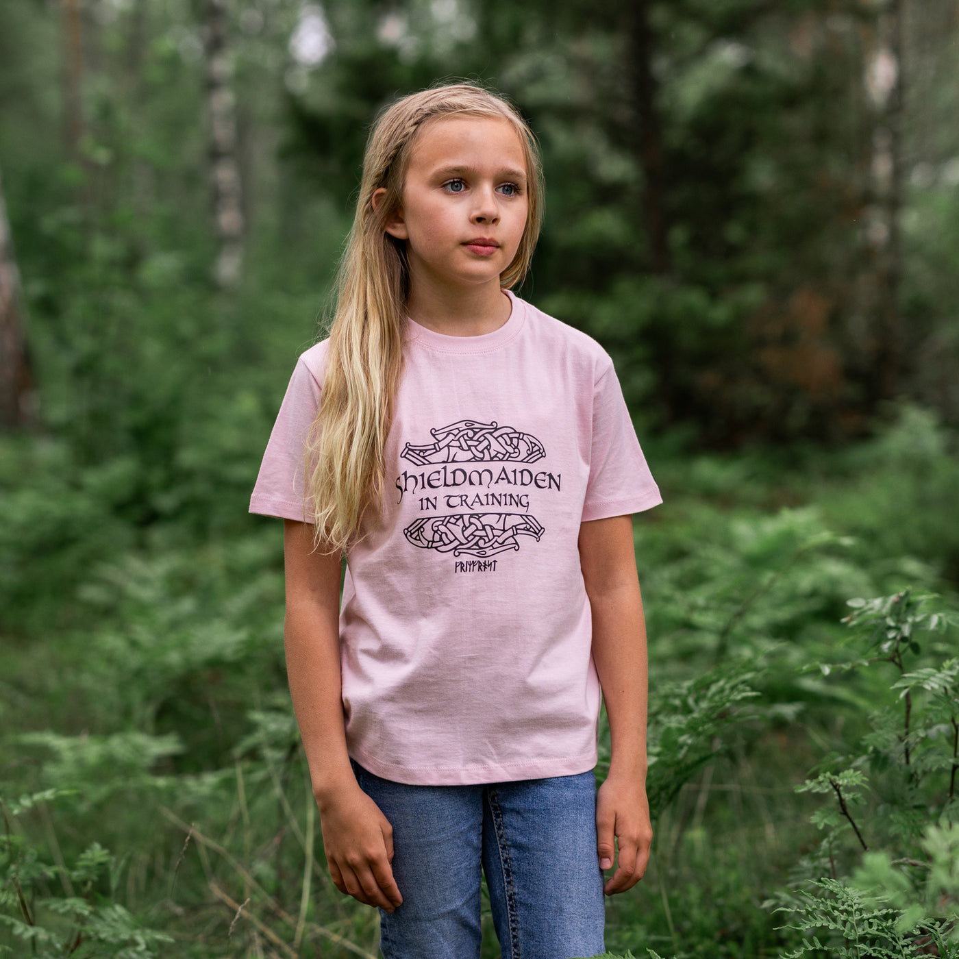 Kids T-shirt, Shieldmaiden, Pink