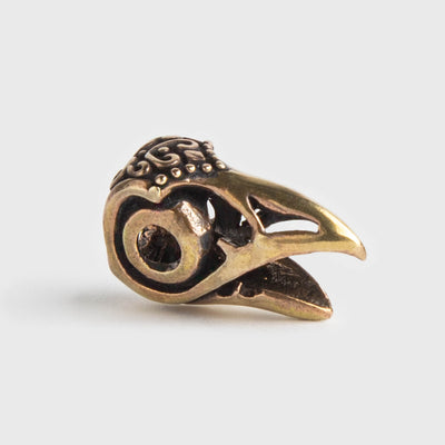 Raven Beard Ring, Bronze