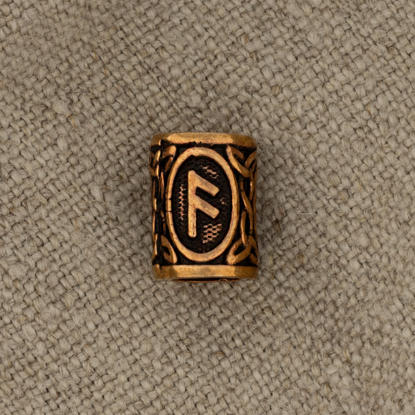 Ansuz Beard Ring, Bronze