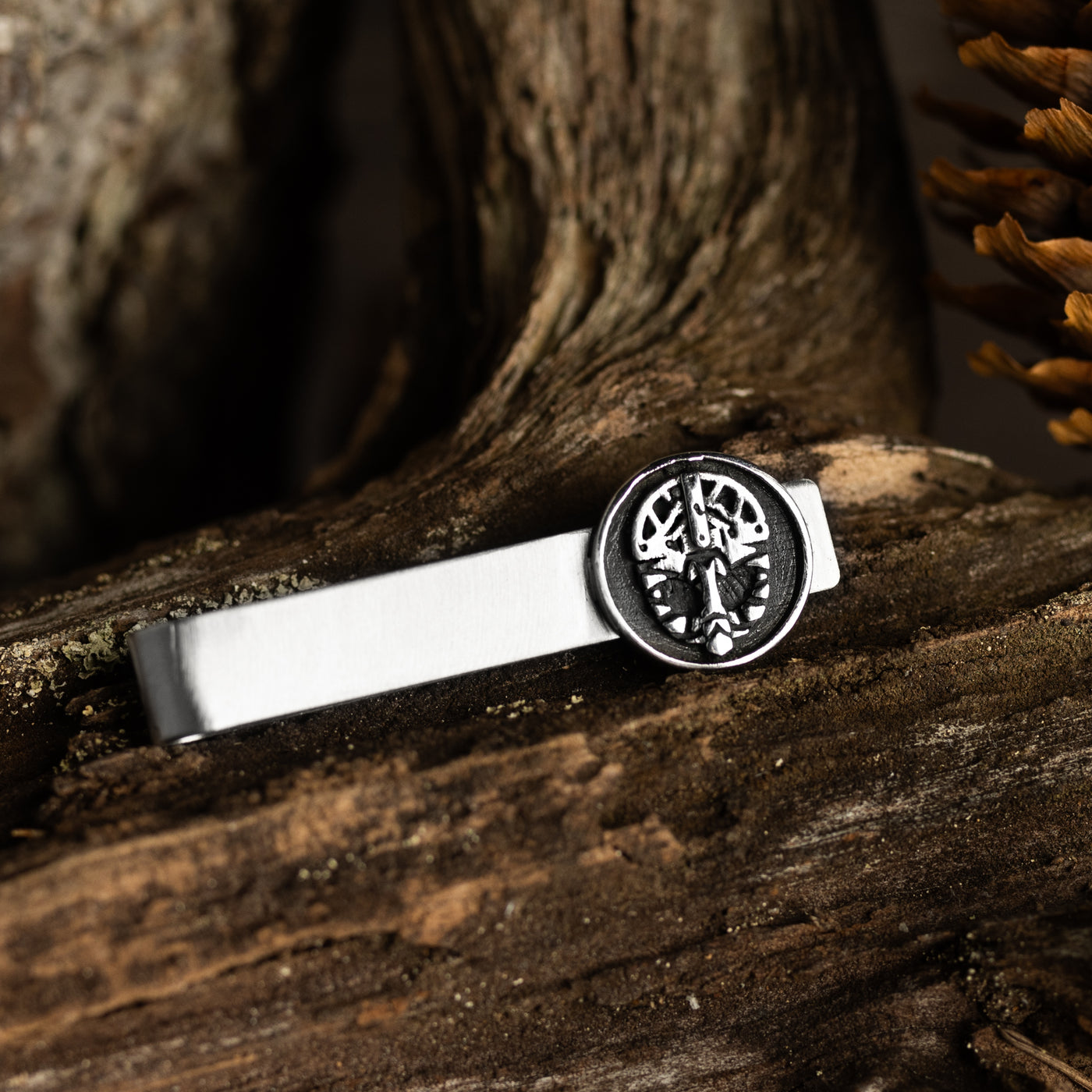 Grimfrost Tie Bar, Stainless Steel