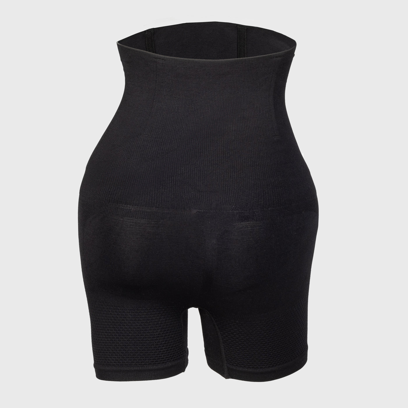 High-Waisted Honceycomb Short, Black