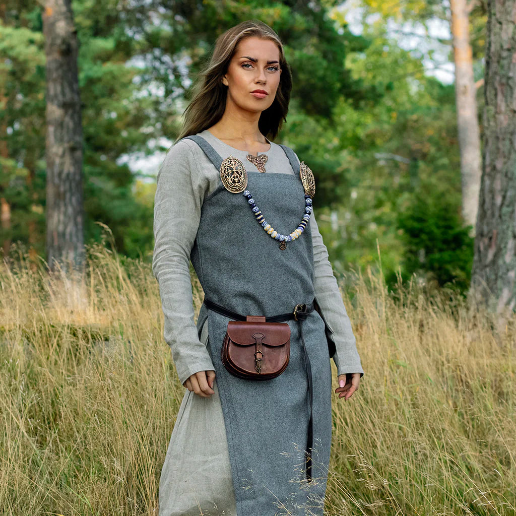 Viking Apron Dress, Grey