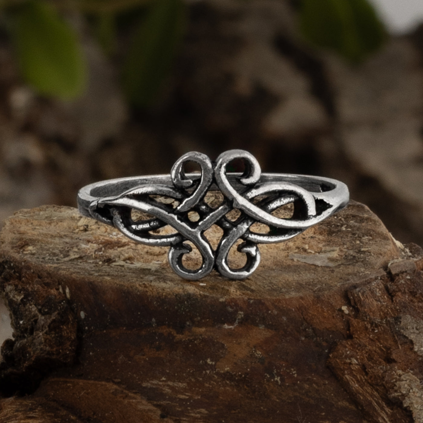 Swirl Ring, Silver