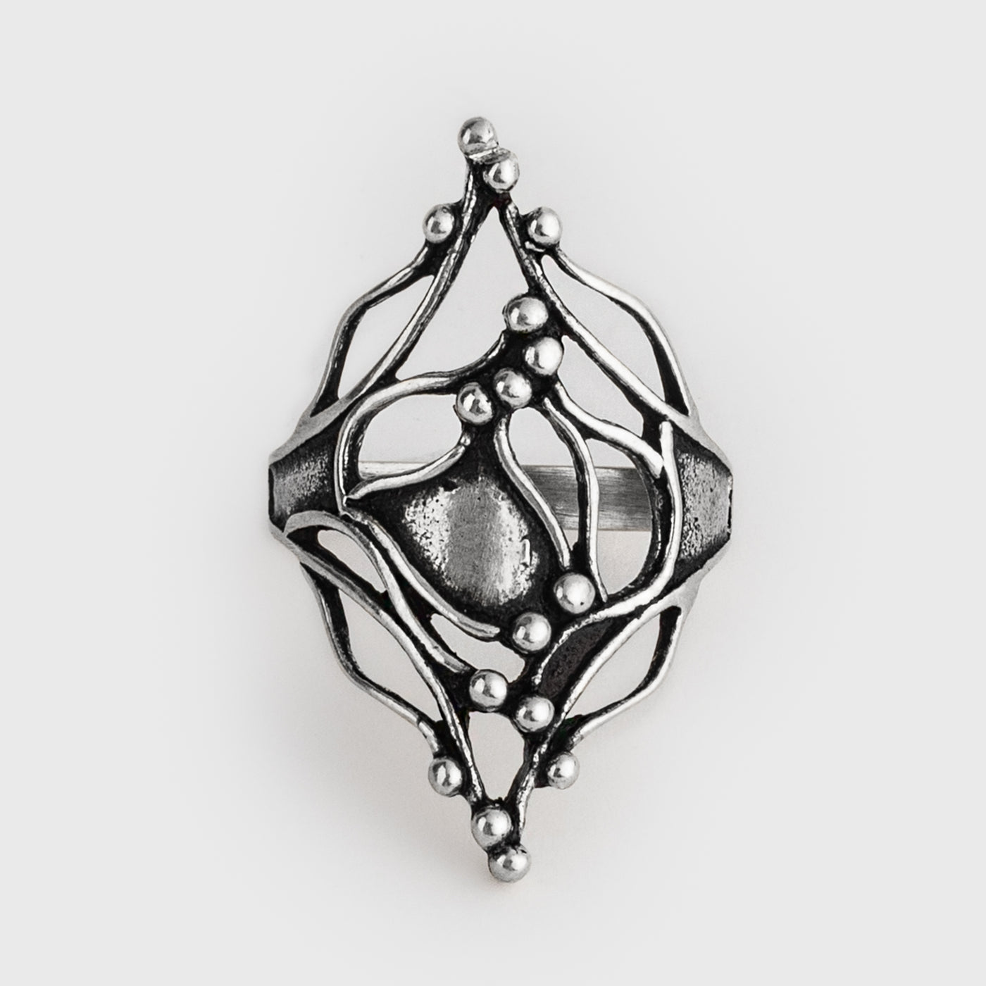 Roots Ring, Sterling Silver