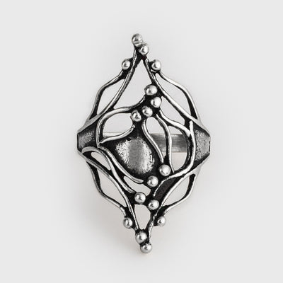 Roots Ring, Sterling Silver