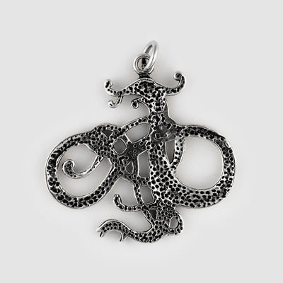Lindworm Pendant, Silver