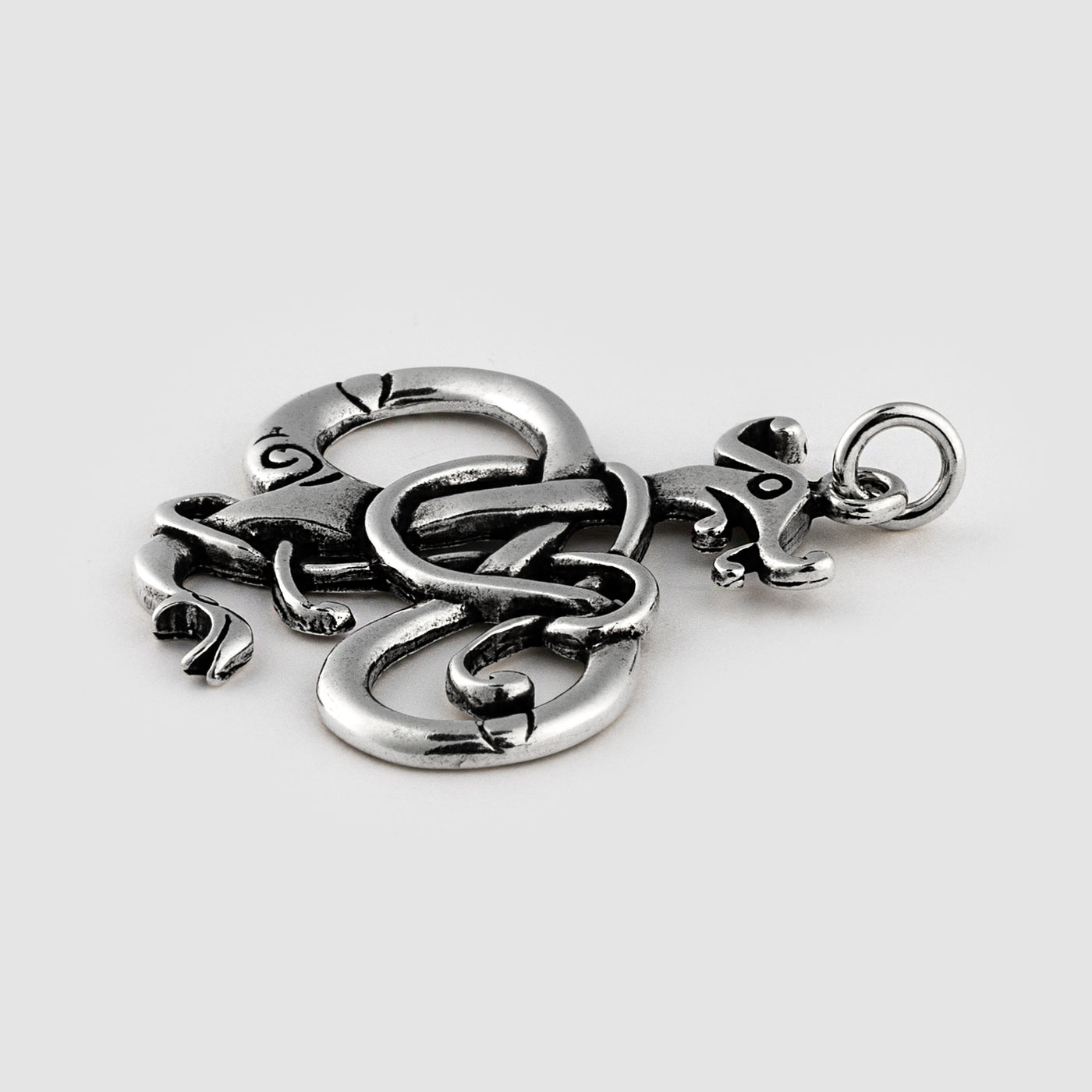 Lindworm Pendant, Silver