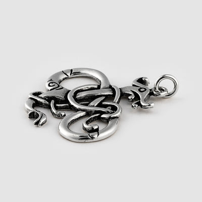 Lindworm Pendant, Silver