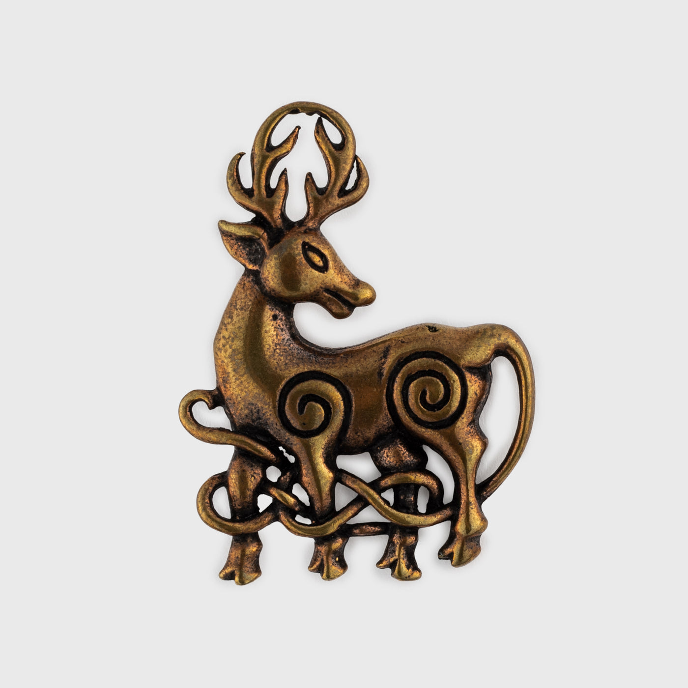 Cernunnos Stag Brooch, Bronze
