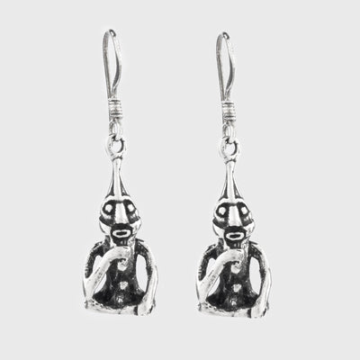 Freyr Earrings, Silver