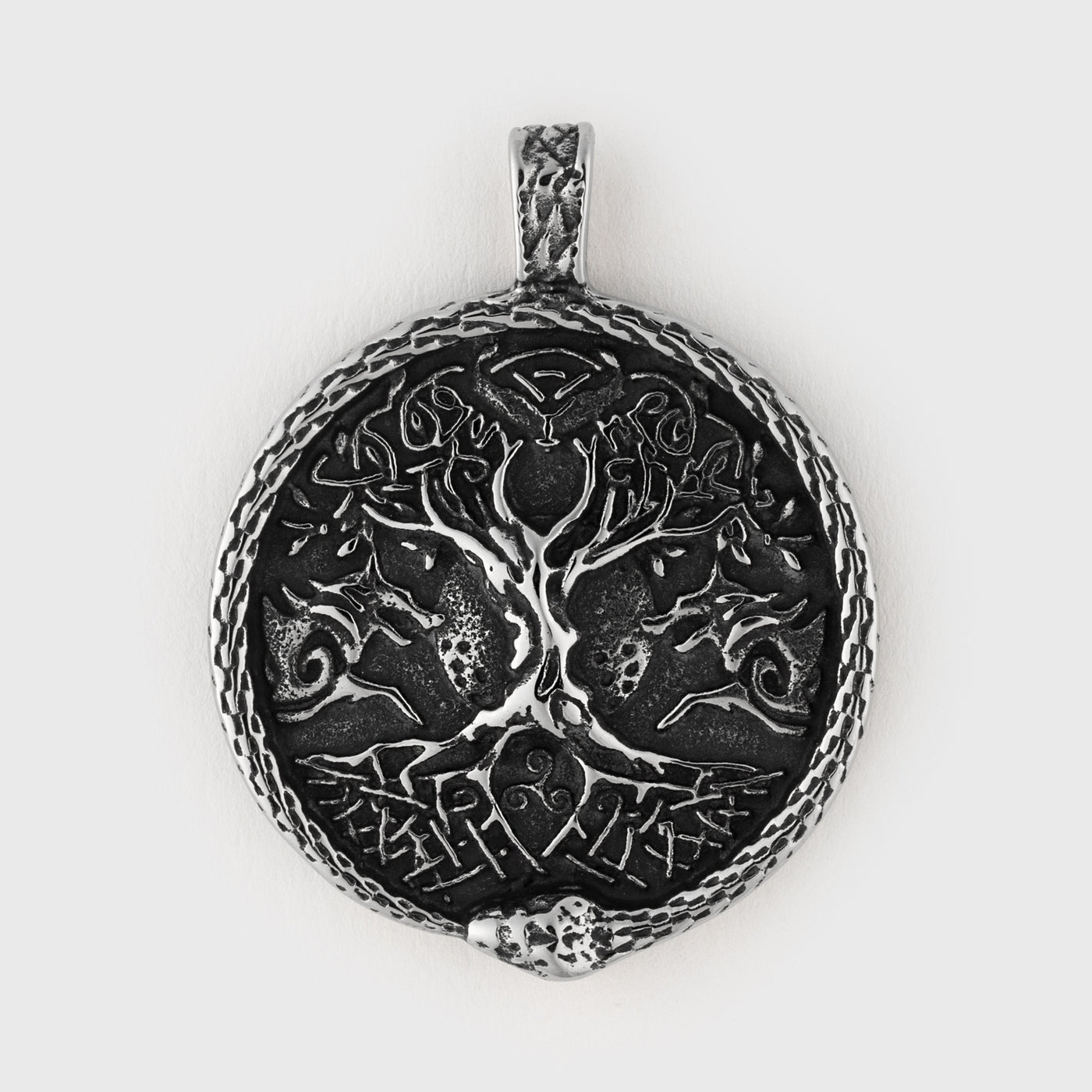 Yggdrasil Pendant, Stainless Steel