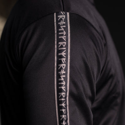 Track Jacket, Runes, Black