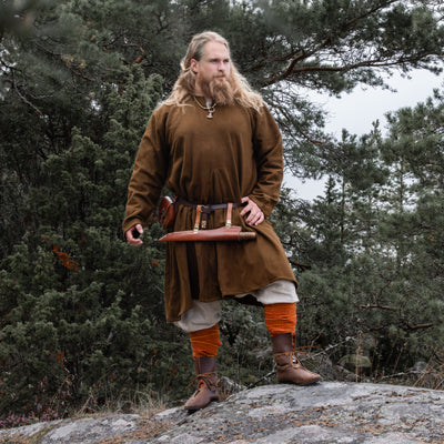 Viking Wool Kyrtill, Moselund, Brown