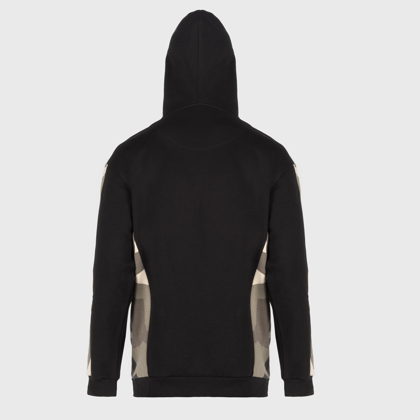 Hoodie Half-Zip, Black and Camo