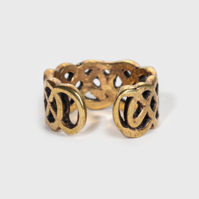 Braided Cuff Earring, Bronze
