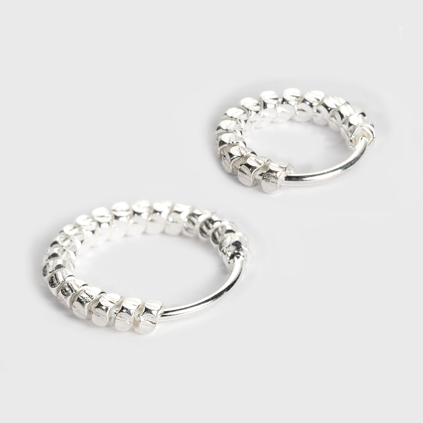 Silver Nose Ring, Segmented Design