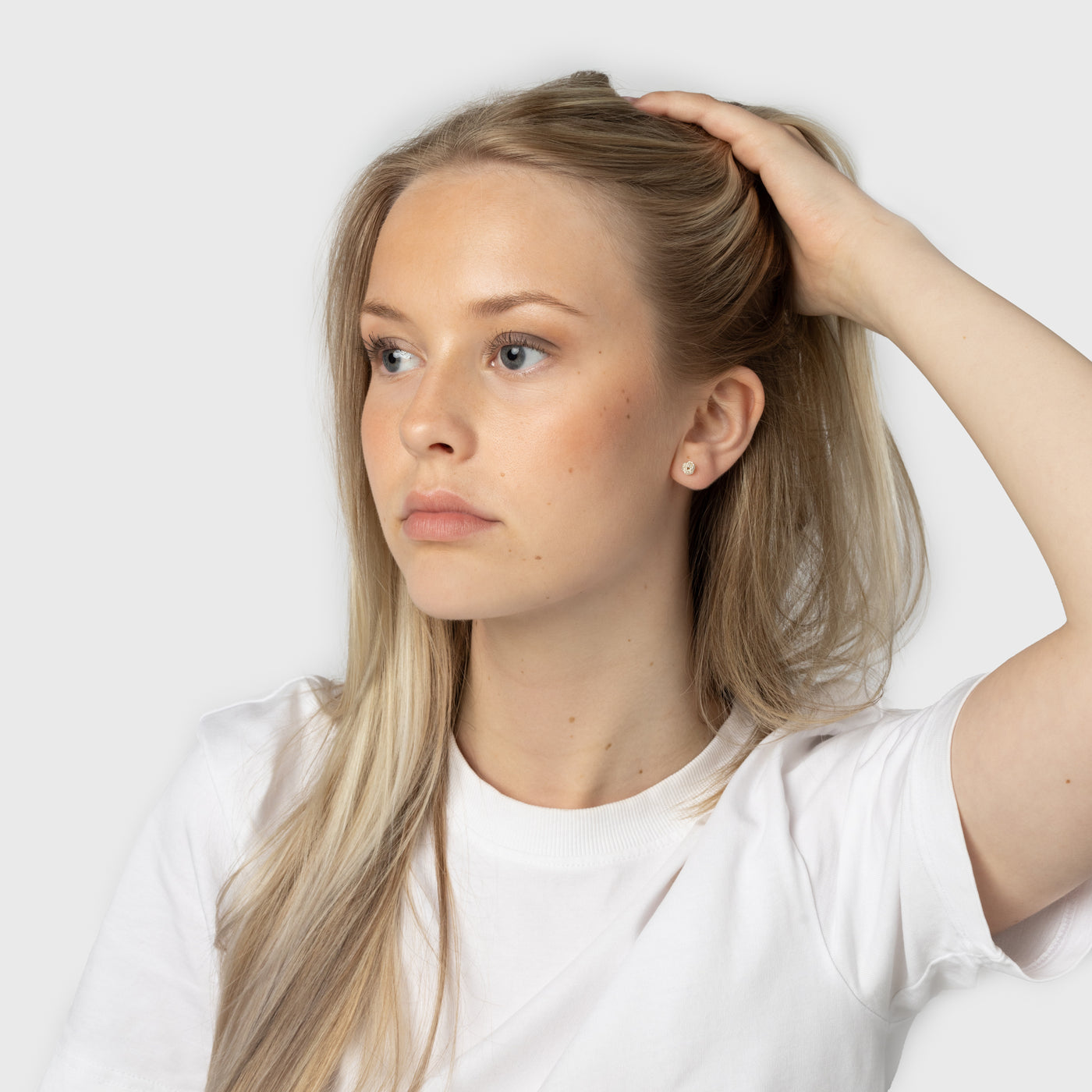 Knot Stud Earrings, Silver