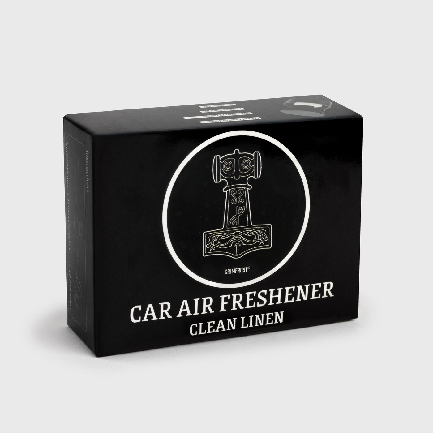 Car Air Freshener, Mjolnir, Clean Linen