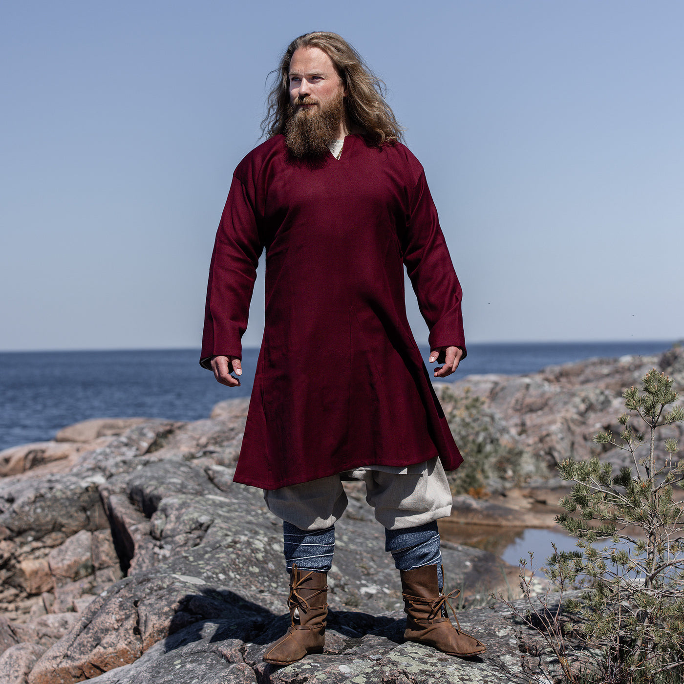 Viking Wool Kyrtill, Red