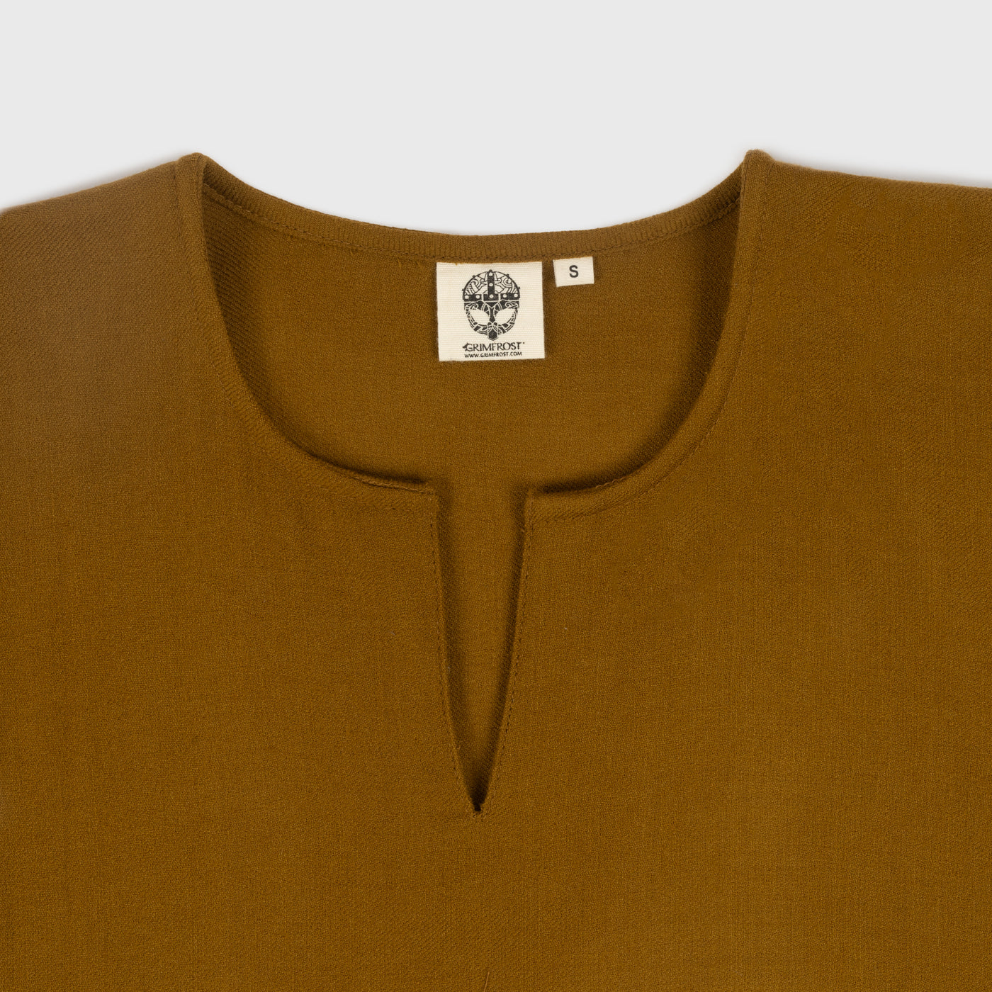 Viking Dress, Wool Twill, Mustard