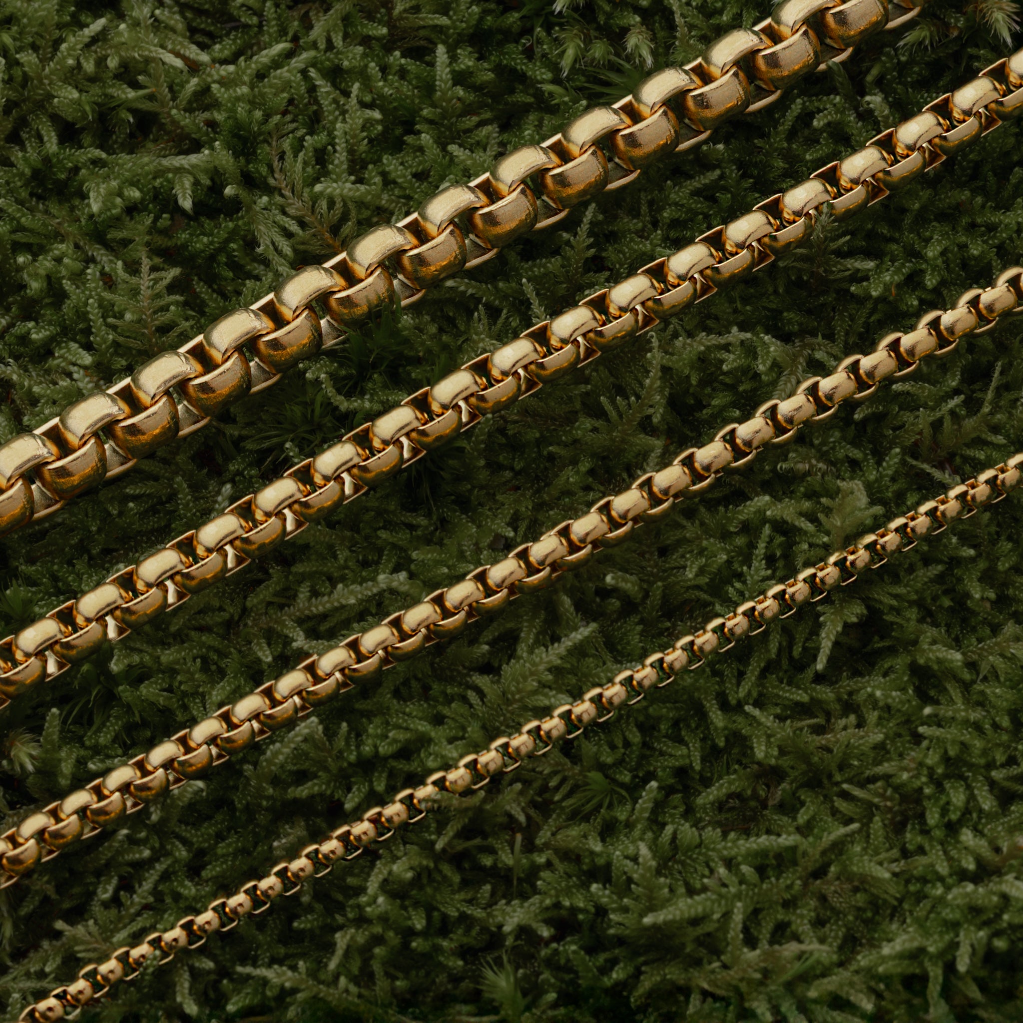 Round Box Chain, Gold Plated – Grimfrost Intl