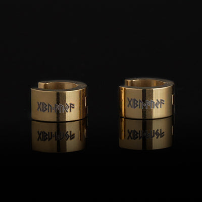 Huggie Earring, Gibu Auja, Gold Plated