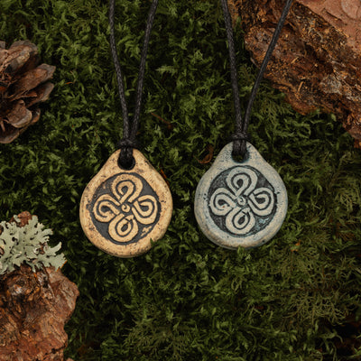 Four-leaf clover Ceramic Pendant