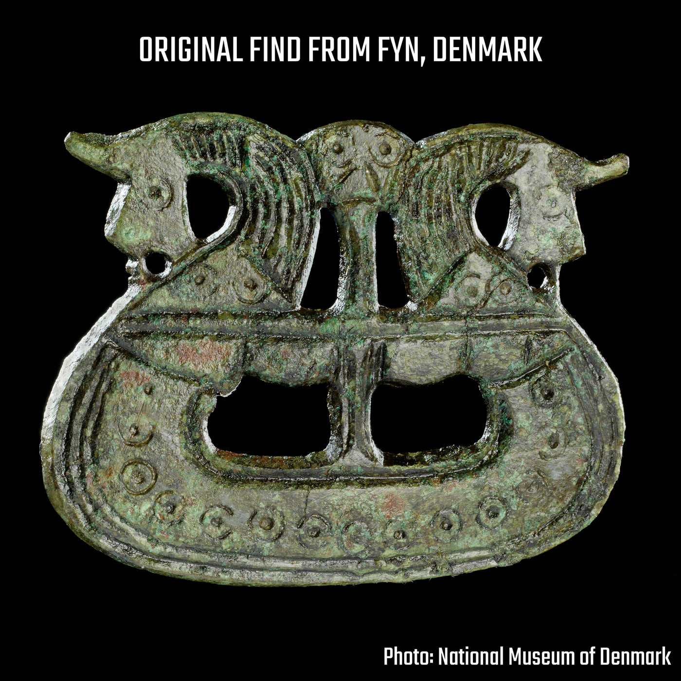 Premium Fyn Brooch, Bronze