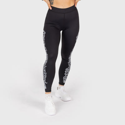 Dragon Leggings, Black