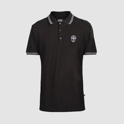 Polo Shirt, Clan Helmet, Black