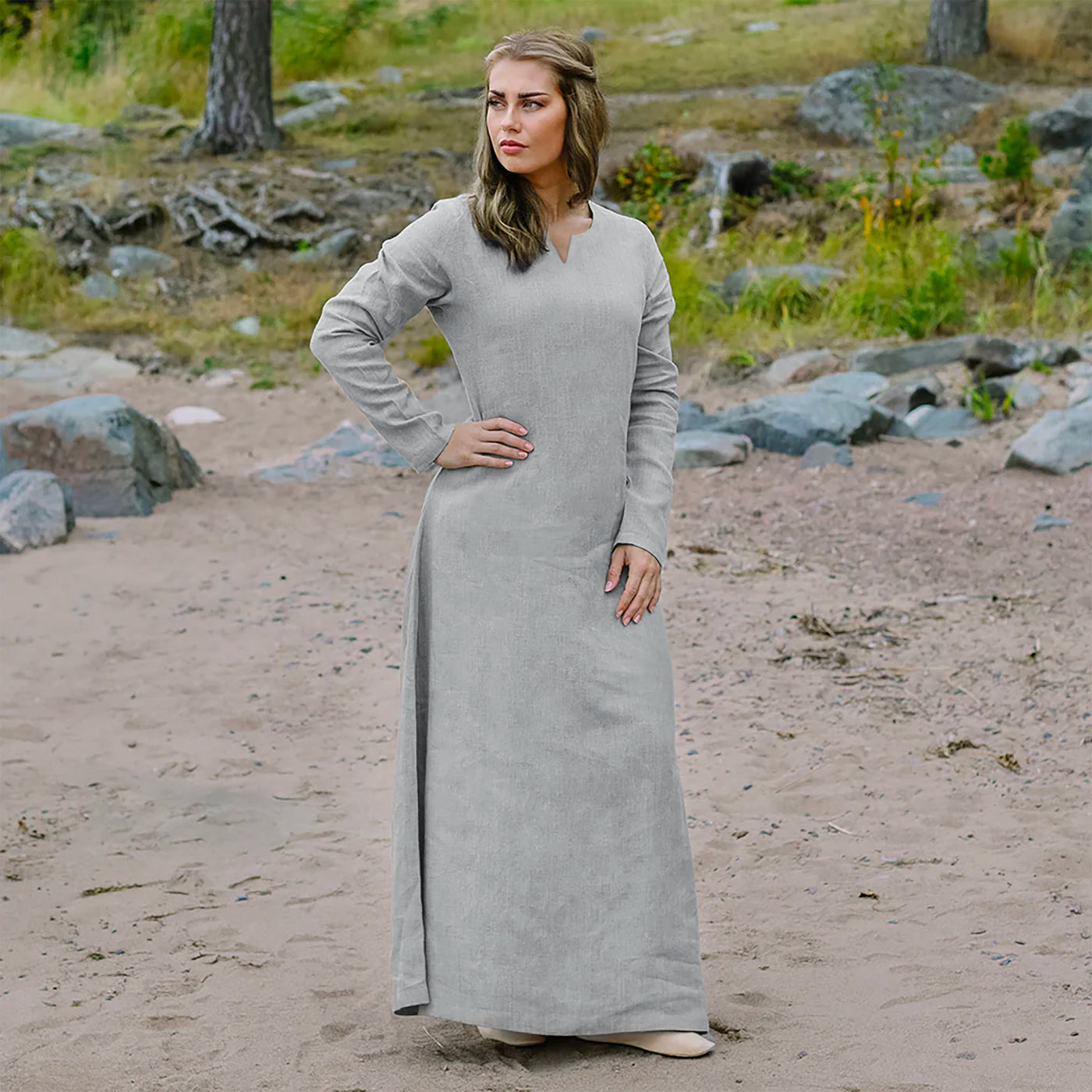 DIY Viking Linen Dress