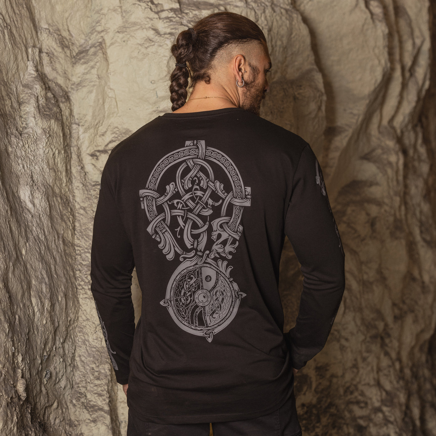 Premium Longsleeve, The Wolf, Black