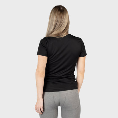 Gym V-neck Tee, Valkyrie, Black