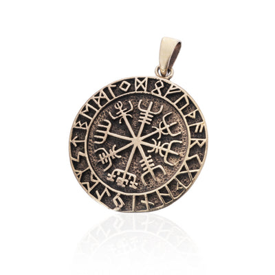 Vegvisir Amulet, Bronze