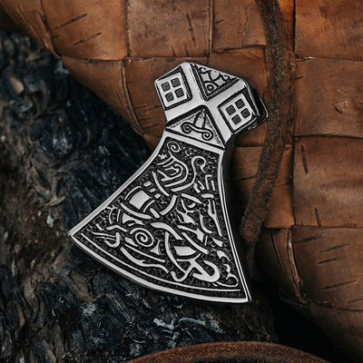 Pendants - Genja Axe Pendant, Stainless Steel - Grimfrost.com