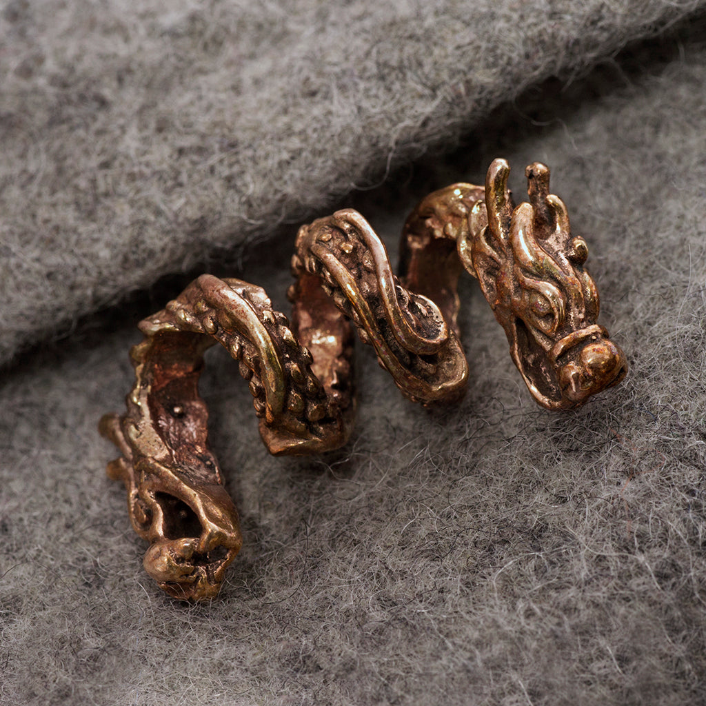 Beard Ring, Jörmungandr, Bronze – Grimfrost Intl
