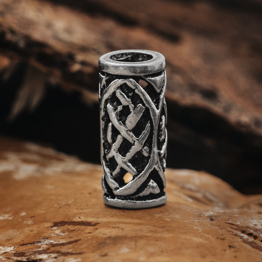 Beard Rings - Beard Bead, Silver - Grimfrost.com