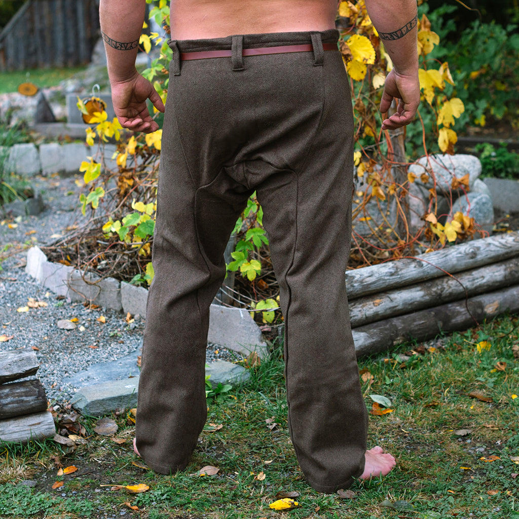 Viking Wool Trousers, Brown