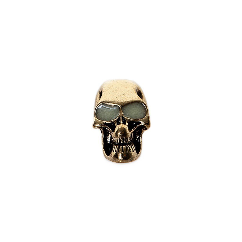 Beard Rings - Beard Bead, Skull "glow-in-the-dark" - Grimfrost.com