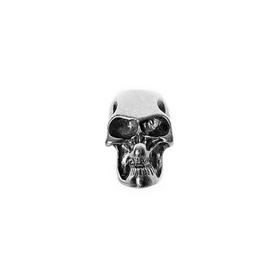 Beard Rings - Beard Bead, Sterling Silver Skull - Grimfrost.com