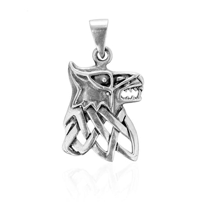 Pendants - Fenrir Pendant, Silver - Grimfrost.com