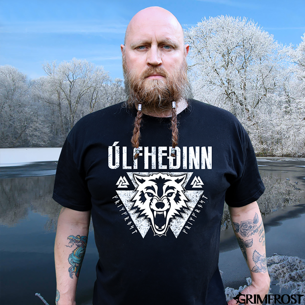 T-shirts - T-shirt, Ulfhedinn, Black - Grimfrost.com