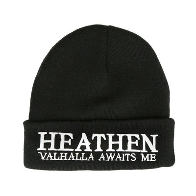 Beanies - Heathen Watch Hat, Black - Grimfrost.com