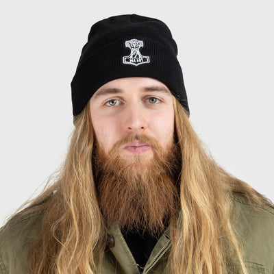 Mjolnir Watch Hat, Black