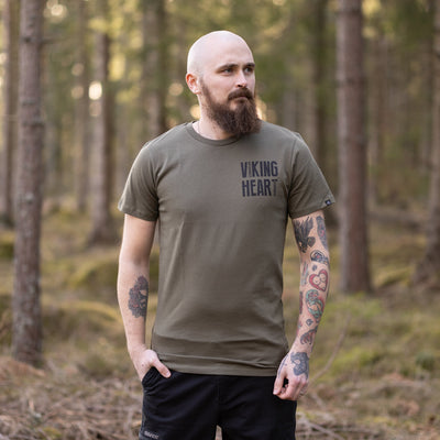 Premium Tee, Viking Heart, Green