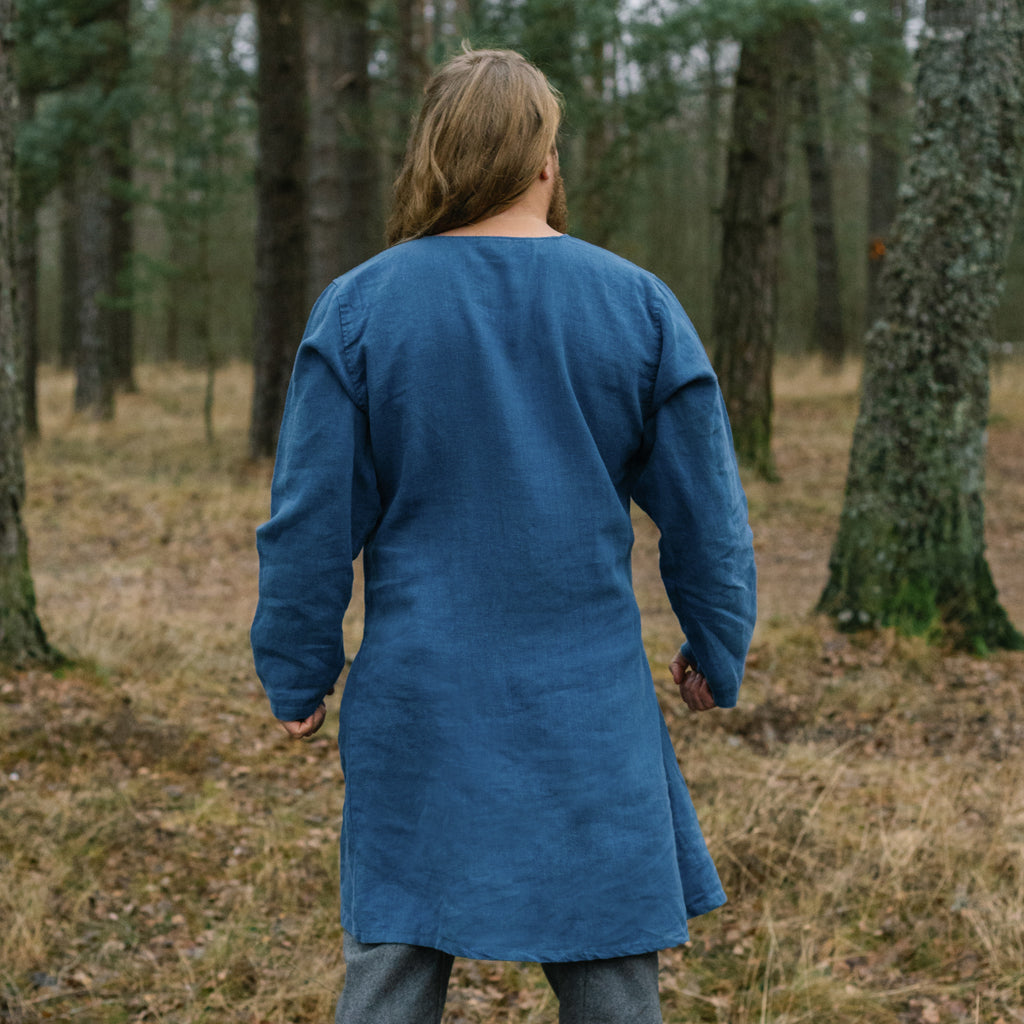 Viking Linen Tunic, Blue