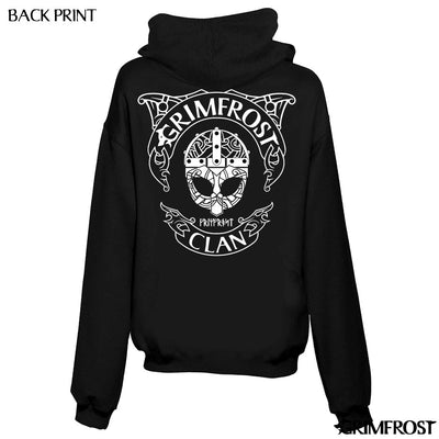 Hoodies - Women's Zoodie, Grimfrost Clan, Black - Grimfrost.com