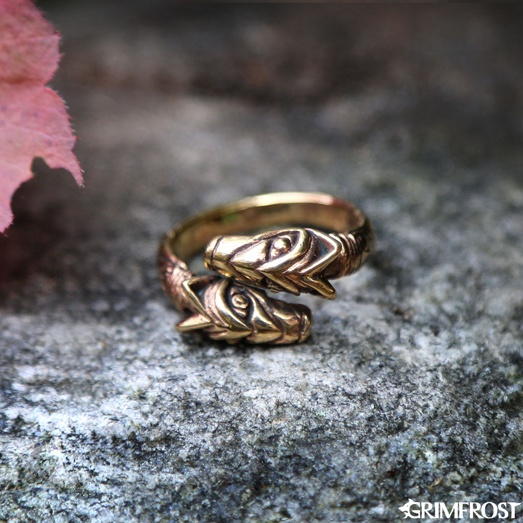 Rings - Freki & Geri Ring, Bronze - Grimfrost.com