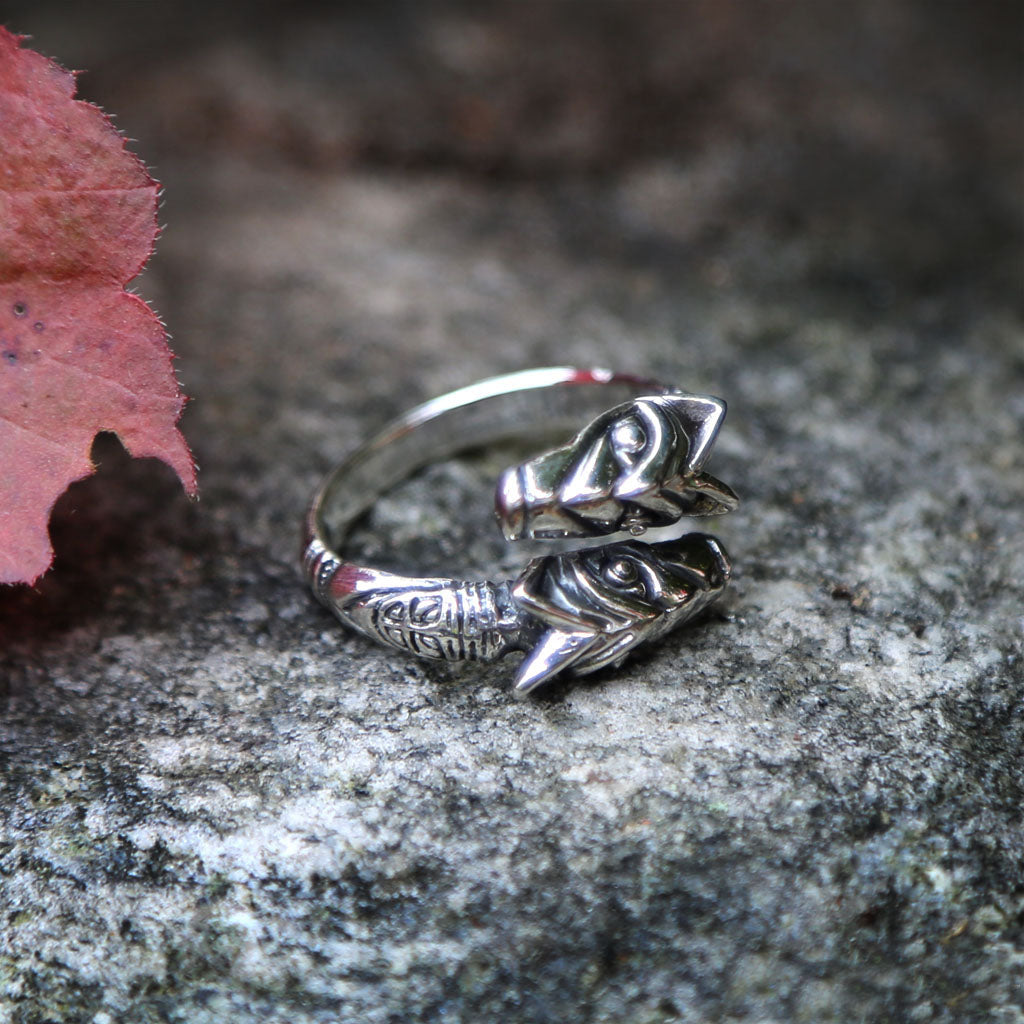 Rings - Freki & Geri Ring, Silver - Grimfrost.com